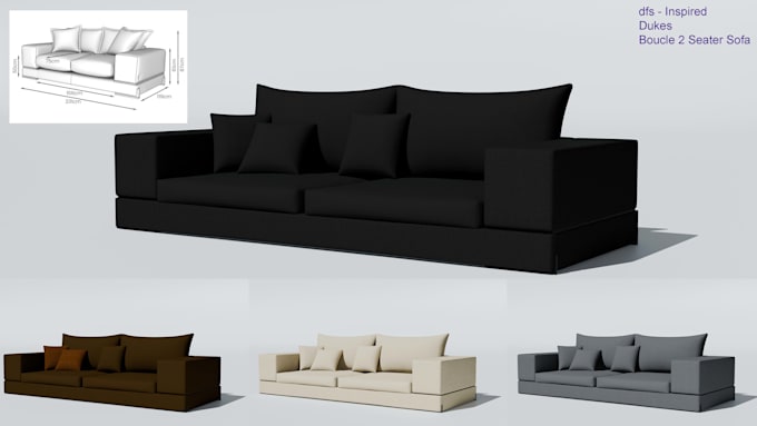 make furniture for you in blender and render it