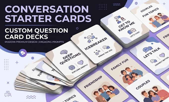design custom conversation starter cards