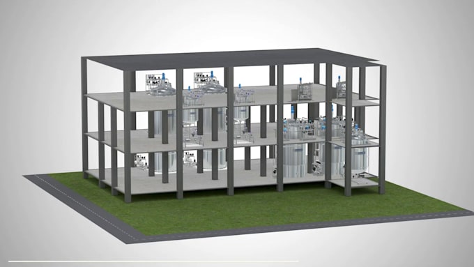 create 3d industrial plant process factory walkthrough engineering visualization