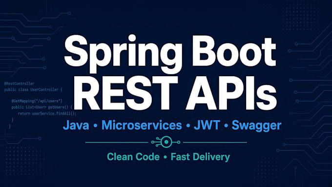 develop spring boot rest apis and microservices