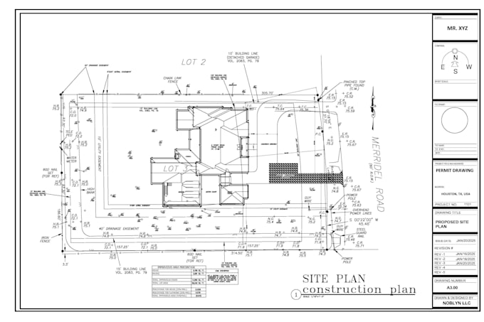 draw site plan for city permit in 24 hours