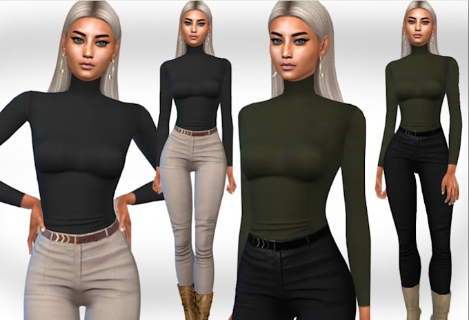 create custom sims 4 mods, functional cc and 3d content