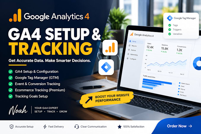 setup google analytics 4 ga4 and tracking for your website