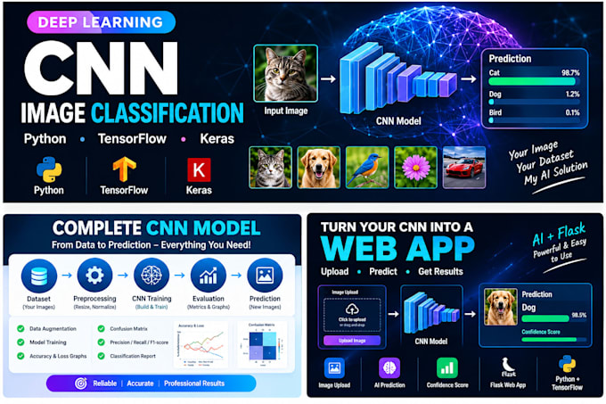 build a deep learning CNN image classification model in python