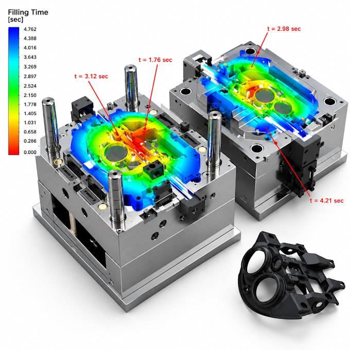 develop mold design, moldflow analysis, injection molding, cad models pro