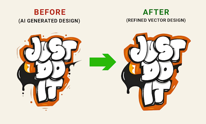 vectorize or redraw your t shirt design for print ready file