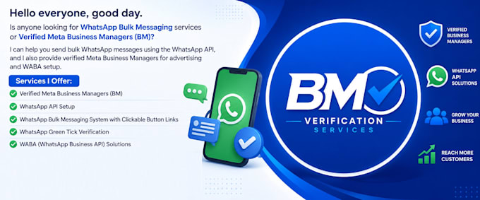 setup whatsapp API, waba setup, verify meta business, greentick