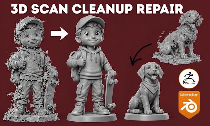 fix mesh repair sti scan cleanup 3d modify and reverse engineering scan to cad