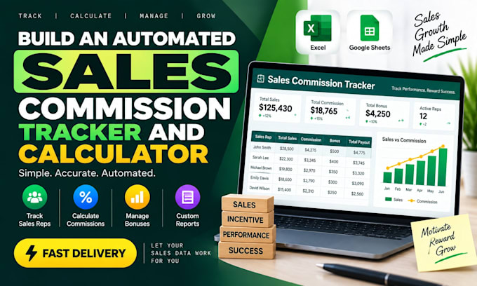 build an automated sales commission tracker and calculator