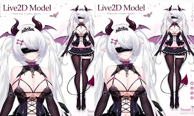 design and rig live2d 2d vtuber models in anime style for streaming