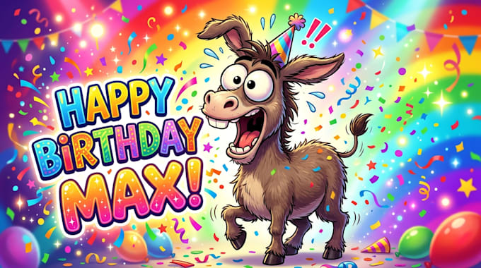 create a funny personalized birthday video