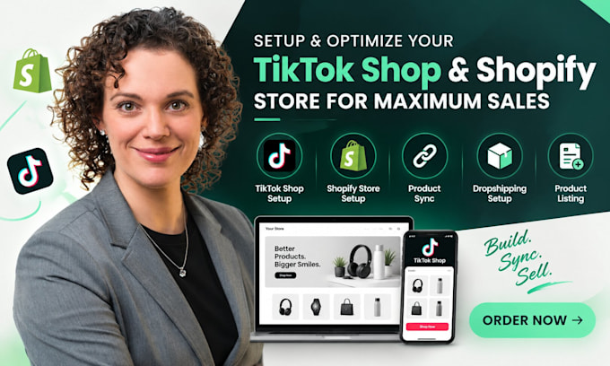 setup tiktok shop, shopify store setup, product sync, dropshipping, listing