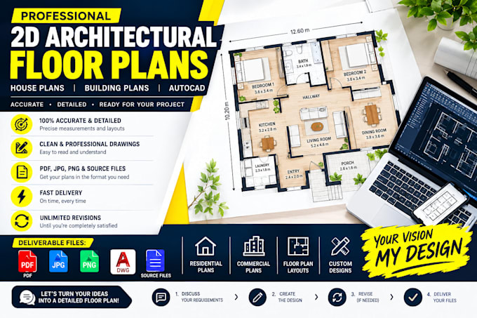 create architectural 2d floor plan house floor plan and building plan
