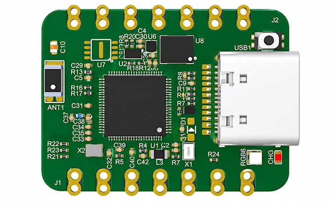 do custom usb iot rf wireless module pcb and nrf stm32 esp32 lora firmware