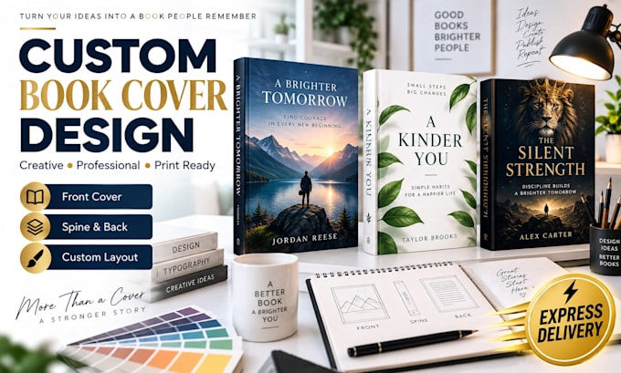 design and create a custom book cover for your book