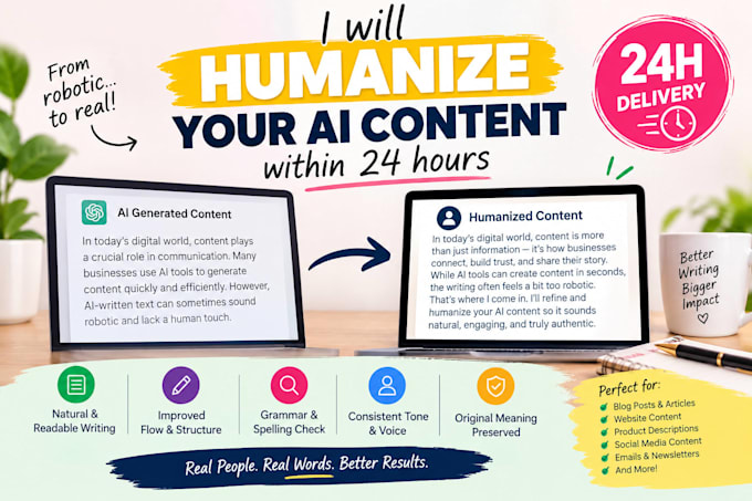 humanize your ai content within 24 hours