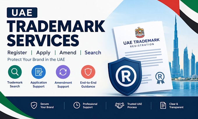 do uae trademark registration, application, amendment and trademark search