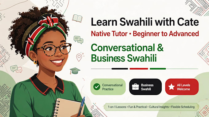 teach you fluent swahili language with personalized lessons