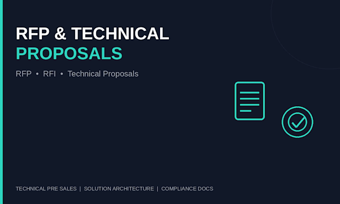 write your rfp, rfi response or technical sales proposal