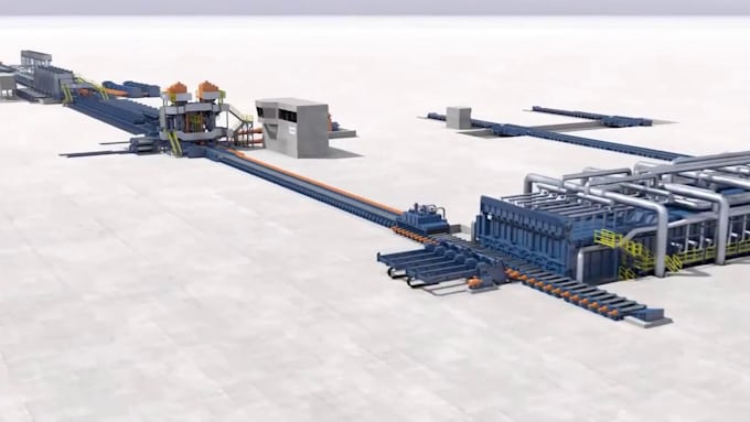 create 3d industrial animation safety training and factory simulation videos