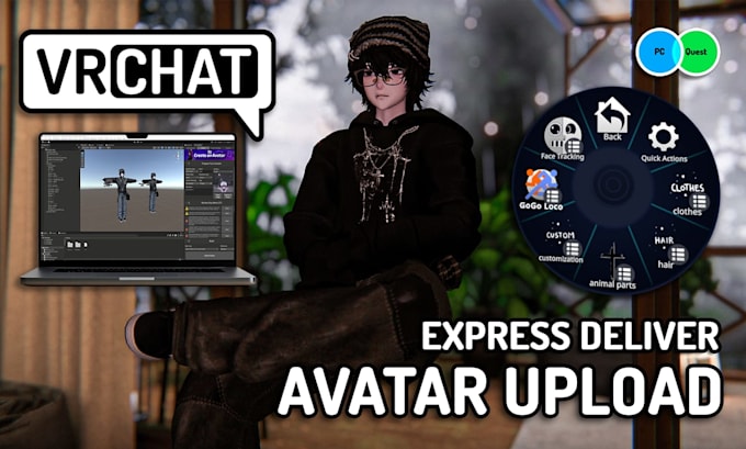 upload a vrchat avatar for you