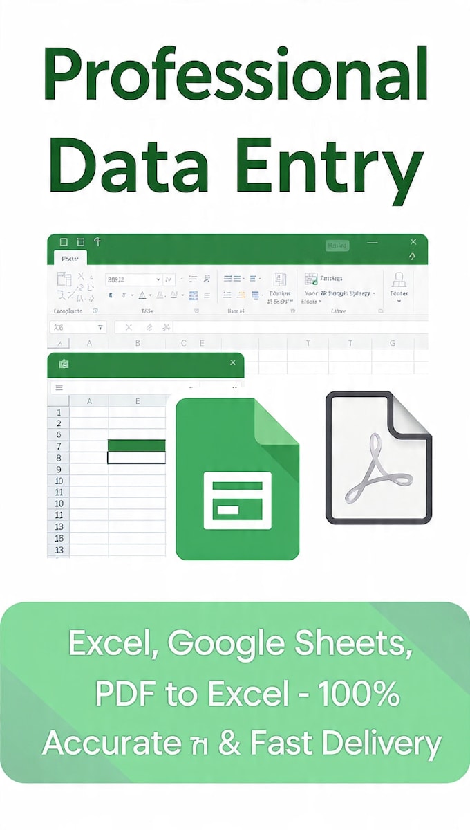 do professional data entry and excel work
