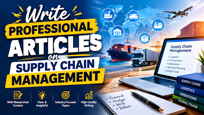 write professional articles on supply chain management