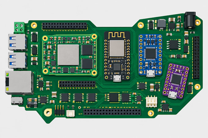 design raspberry pi router, pid controller, custom pcb and enclosure using kicad