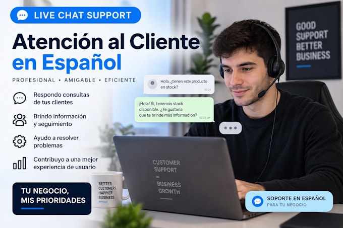 provide professional spanish live chat customer support