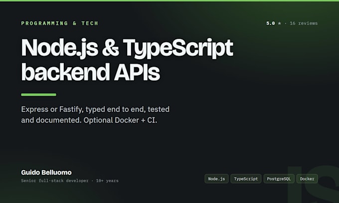 build your backend rest API with nodejs and typescript