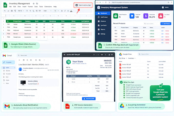 automate google sheets with apps script, apis and custom workflows