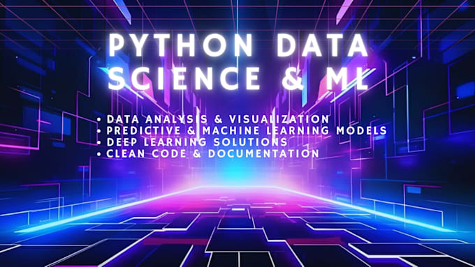 do python data analysis, machine learning and visualization