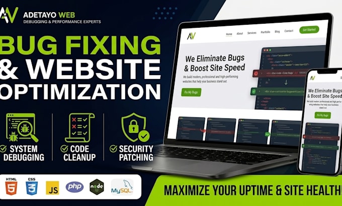 fix website bugs errors and coding issues