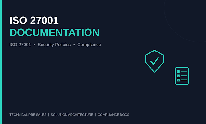 write iso 27001 documentation and security policies