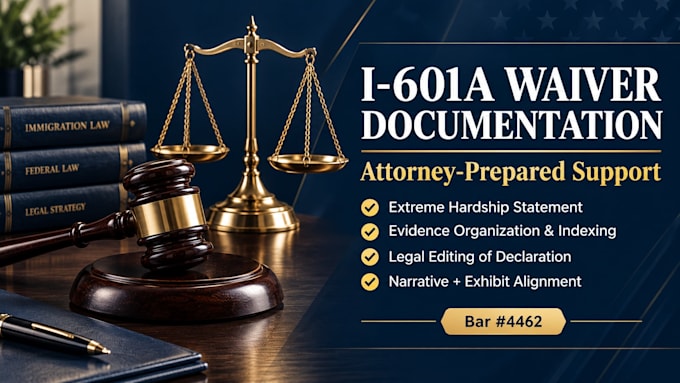prepare and index supporting evidence for your i601a