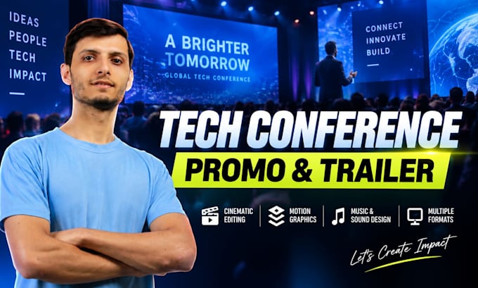 create a tech summit conference or expo promo video