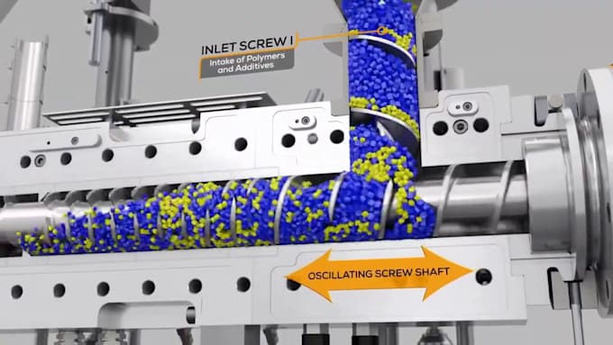 create 3d industrial technical animation, mechanical animation for your product