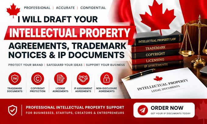 draft intellectual property agreements trademark notices and IP documents