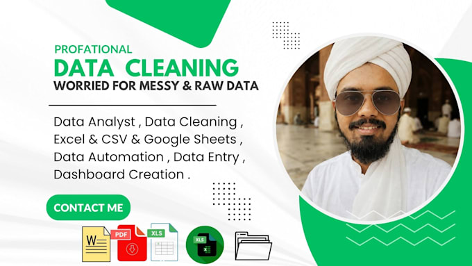 do excel data cleaning, data analysis, and custom dashboards