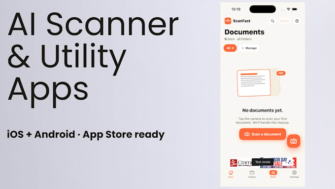 develop ai scanner app, ai photo app, smart utility app ios android