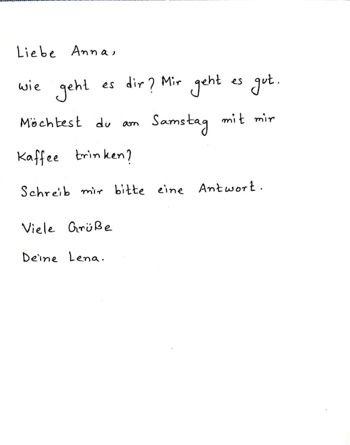 write customised handwriting work