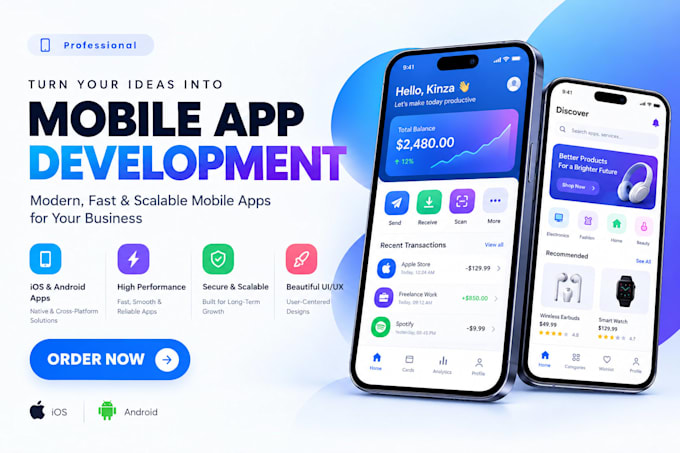 develop a mobile app using react native