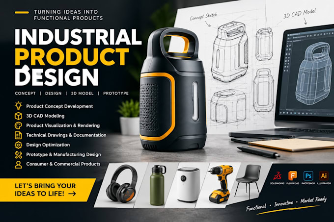 build professional industrial product designs