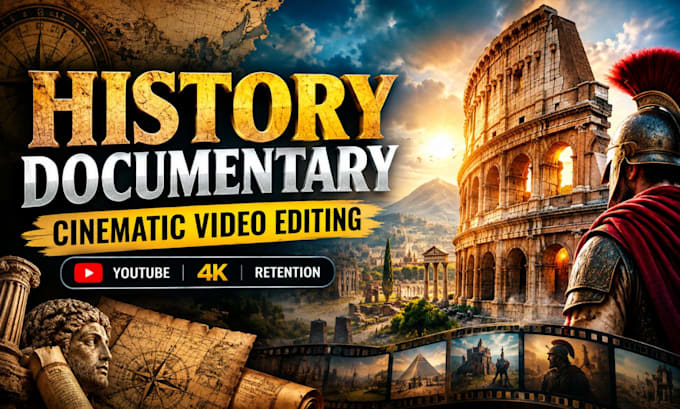 create a professional history documentary for youtube monetization
