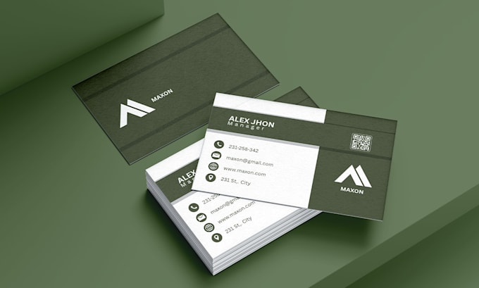 design a clean and professional modern business card