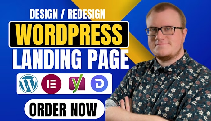 design high converting responsive SEO wordpress landing page in elementor