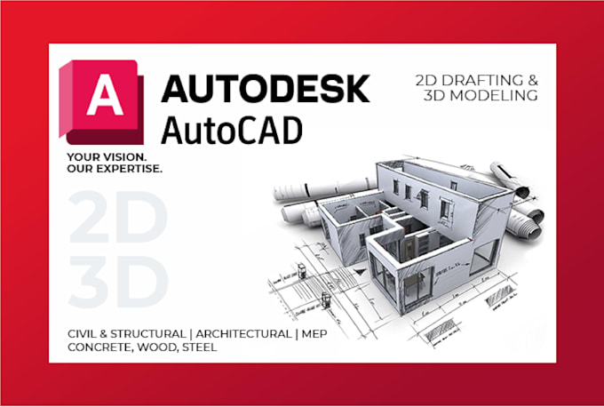draw building floor plans and blueprints in autocad