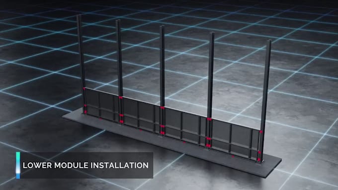 create 3d technical installation animation engineering assembly animation