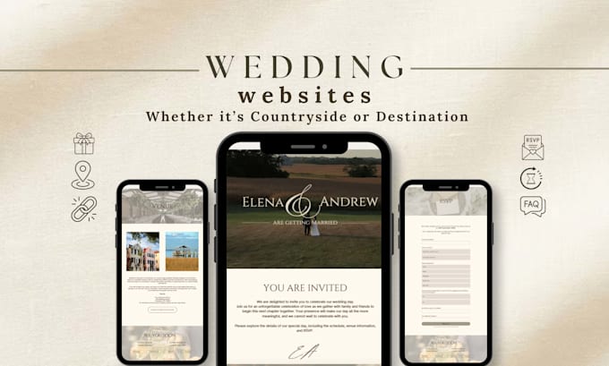 design wedding and event websites and digital invitations