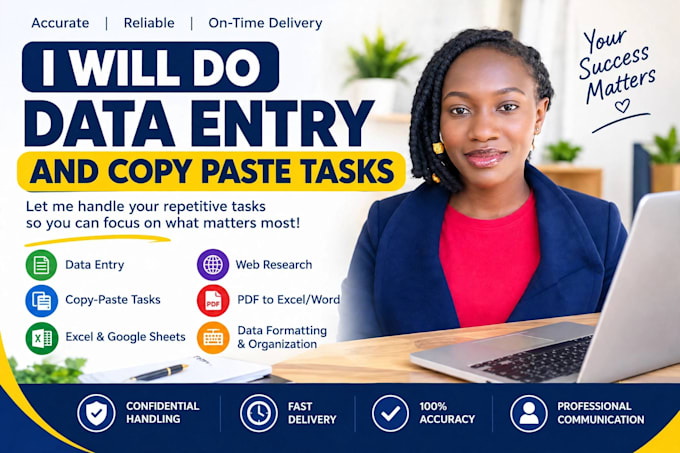 provide accurate data entry and excel services